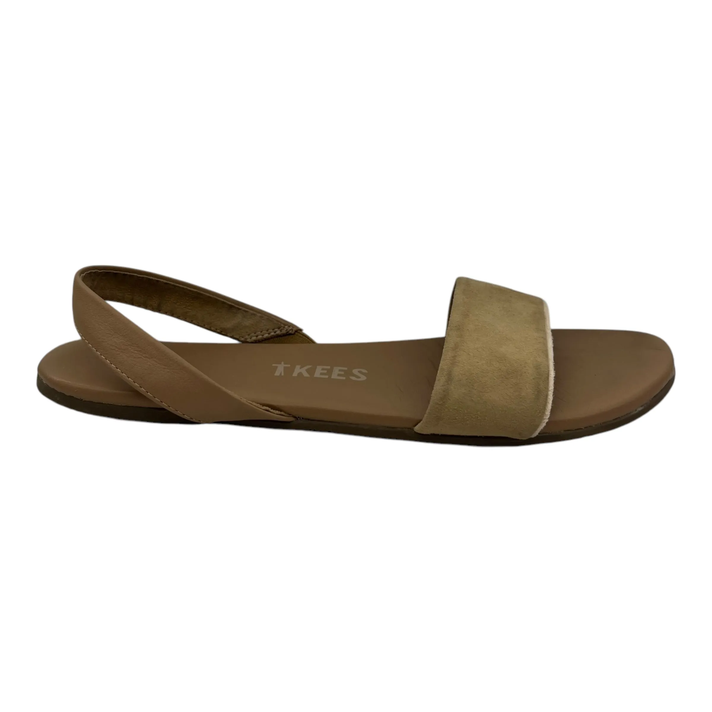 Sandals Flats By Clothes Mentor In Tan, Size:7