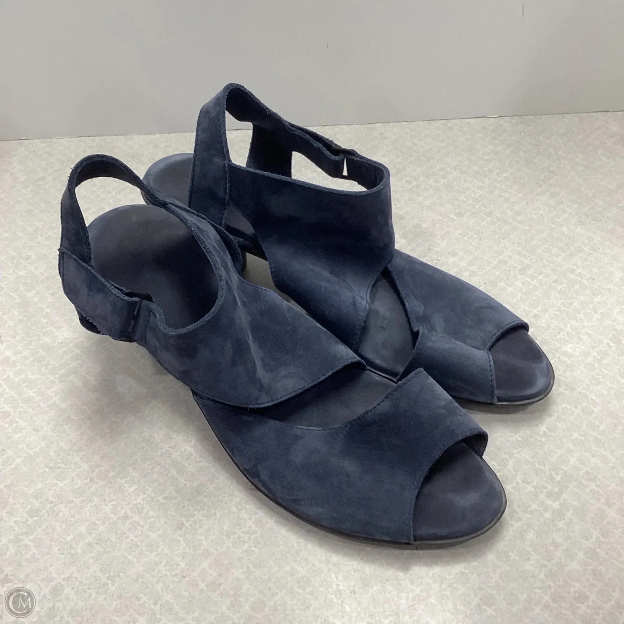 Sandals Heels Block By Arche In Blue, Size: 9