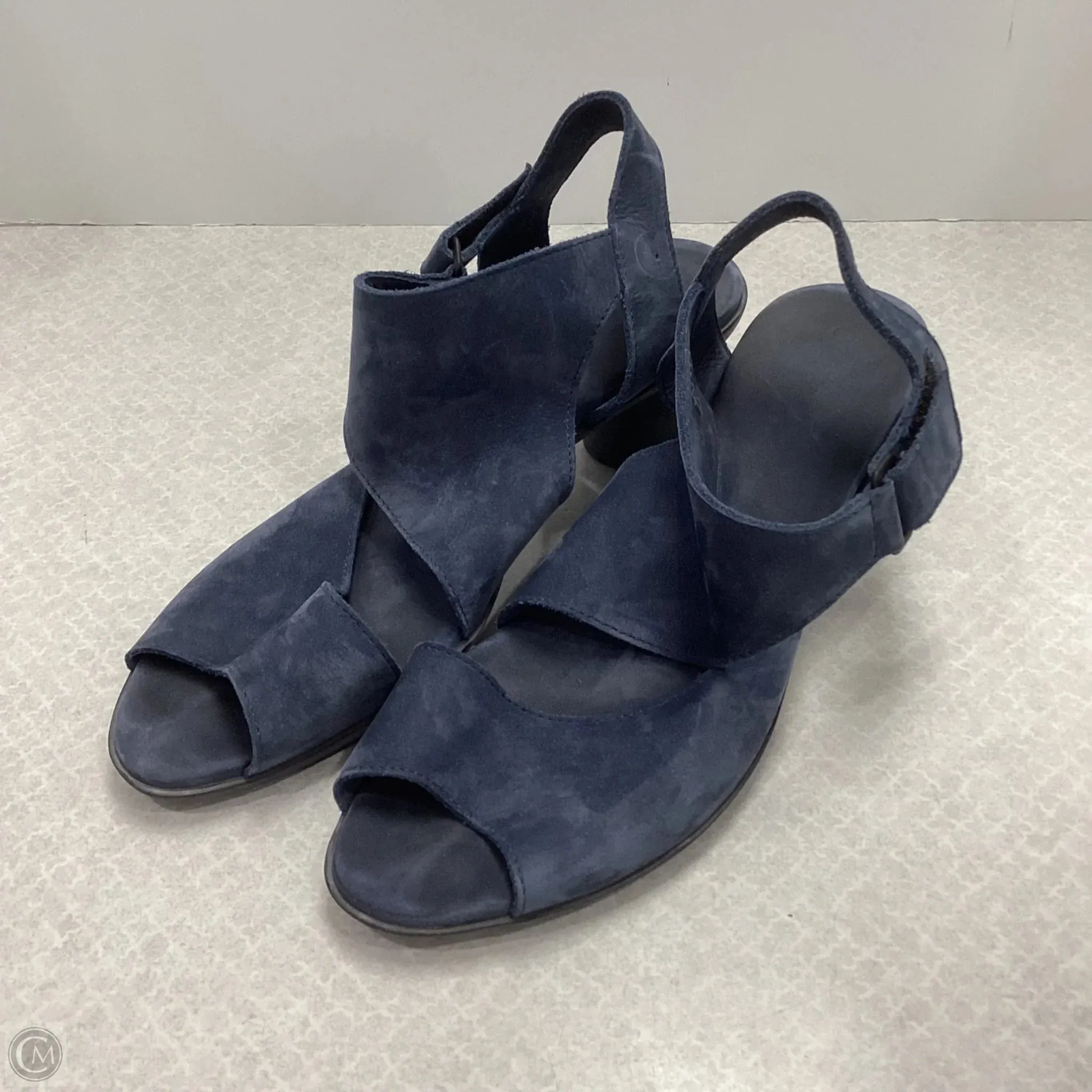 Sandals Heels Block By Arche In Blue, Size: 9