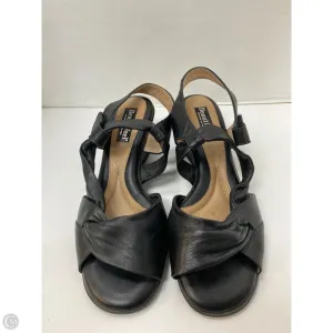 Sandals Heels Block By Clothes Mentor In Black, Size: 8