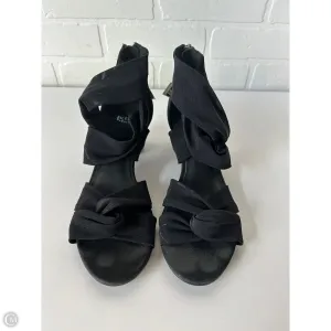 Sandals Heels Block By Eileen Fisher In Black, Size: 7.5