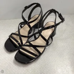 Sandals Heels Block By Enzo Angiolini In Black, Size: 7.5