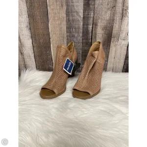Sandals Heels Block By Lucky Brand In Tan, Size: 9