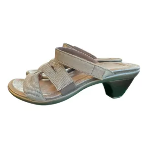 Sandals Heels Block By Naot In Beige, Size:7.5