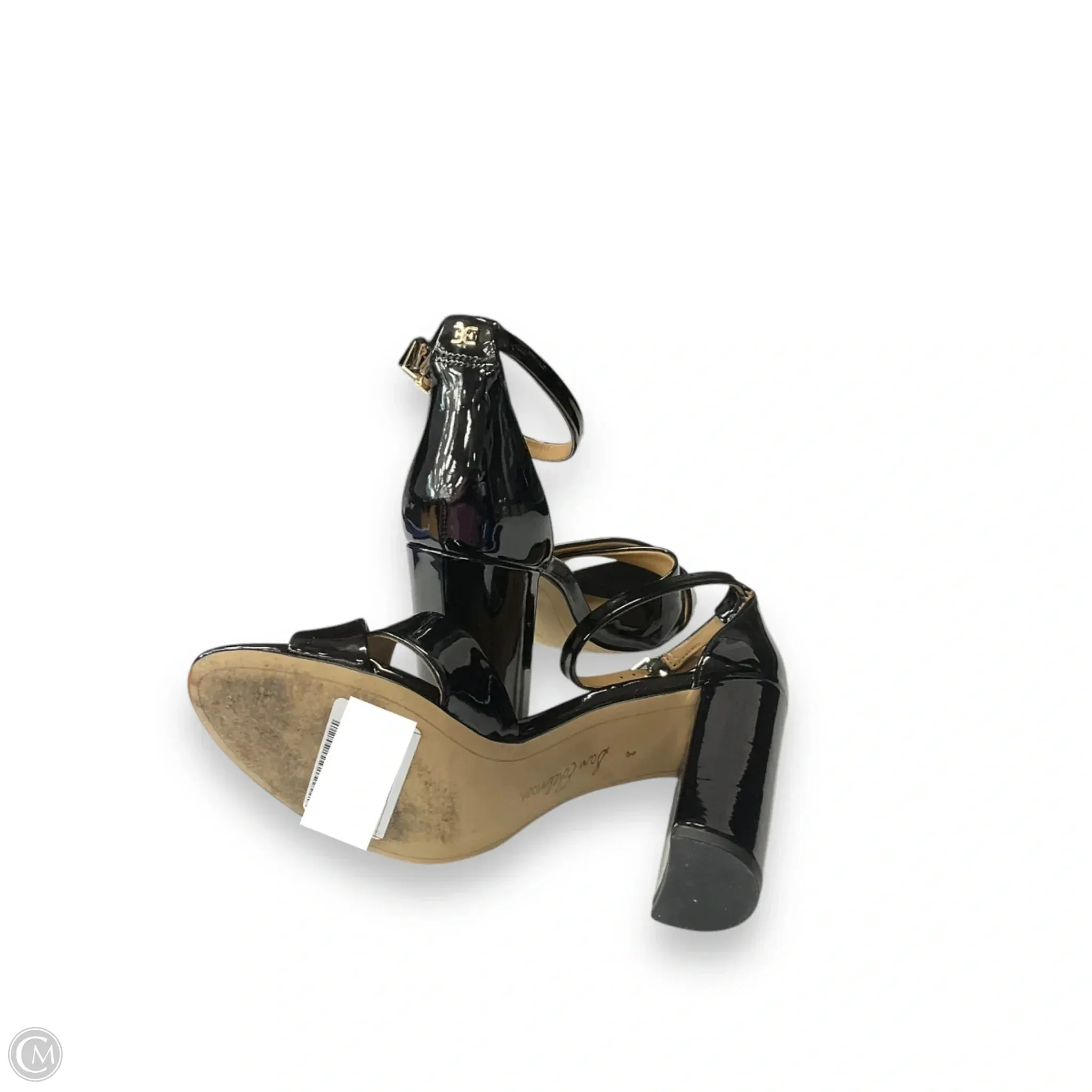 Sandals Heels Block By Sam Edelman In Black, Size: 8