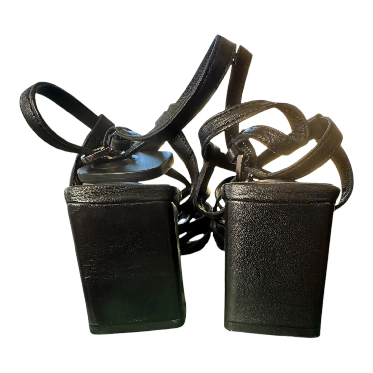 Sandals Heels Block By Seychelles In Black, Size:6.5