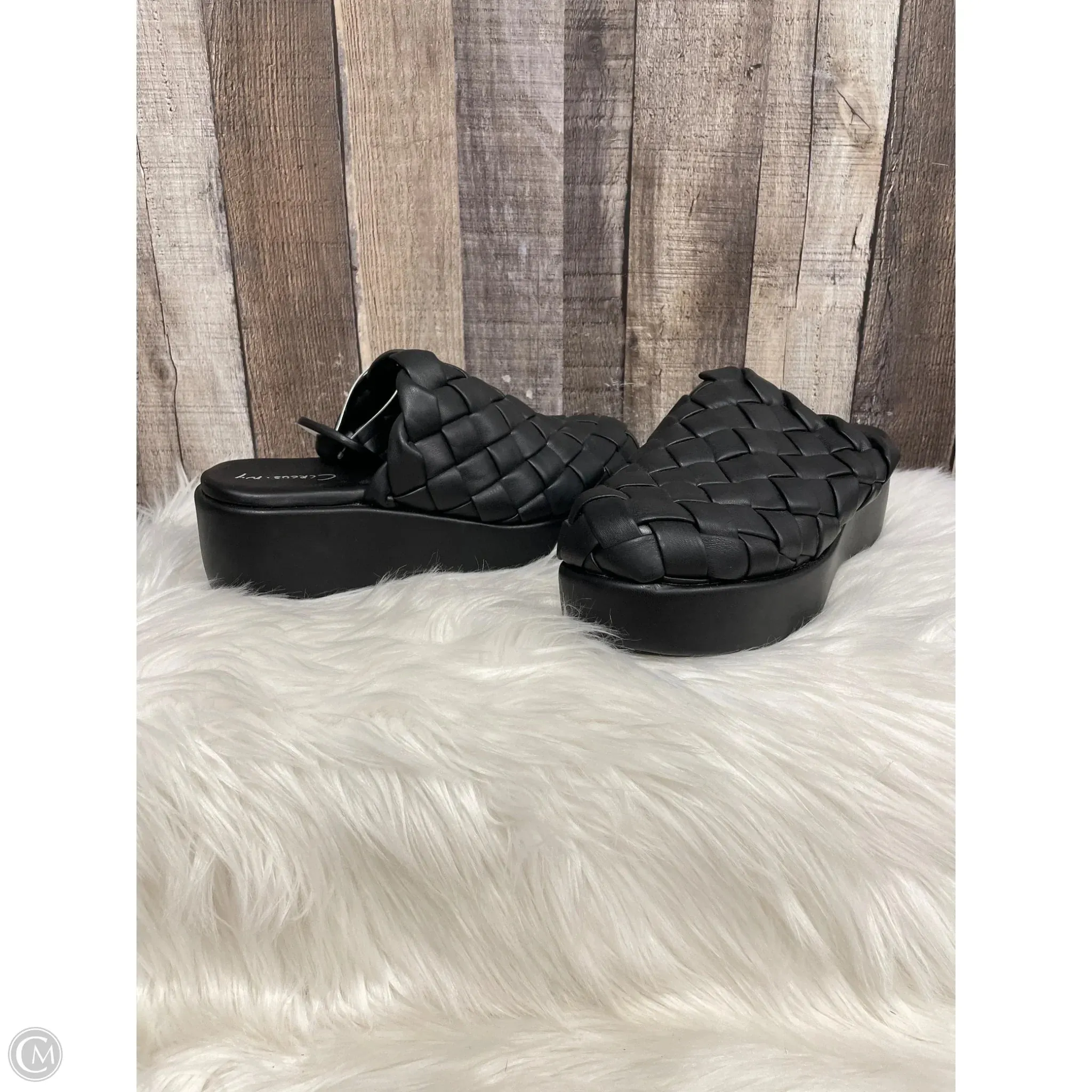Sandals Heels Platform By Cme In Black, Size: 10