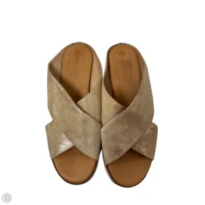 Sandals Heels Platform By Corso Como In Gold, Size: 8