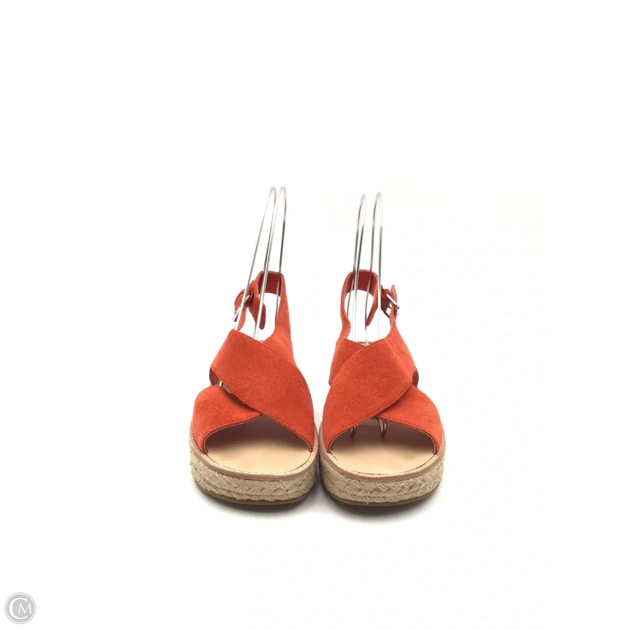 Sandals Heels Platform By Dolce Vita In Orange & Tan, Size: 8
