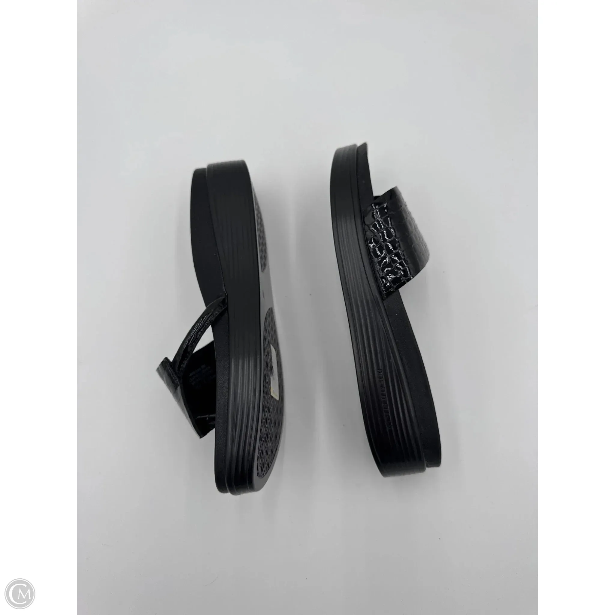 Sandals Heels Platform By Donald Pliner In Black, Size: 8