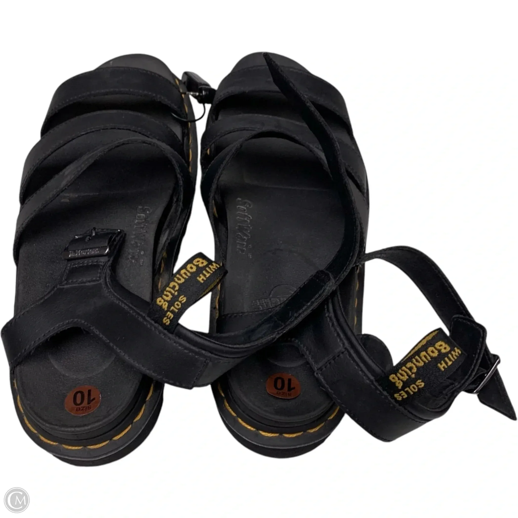 Sandals Heels Platform By Dr Martens In Black, Size: 10