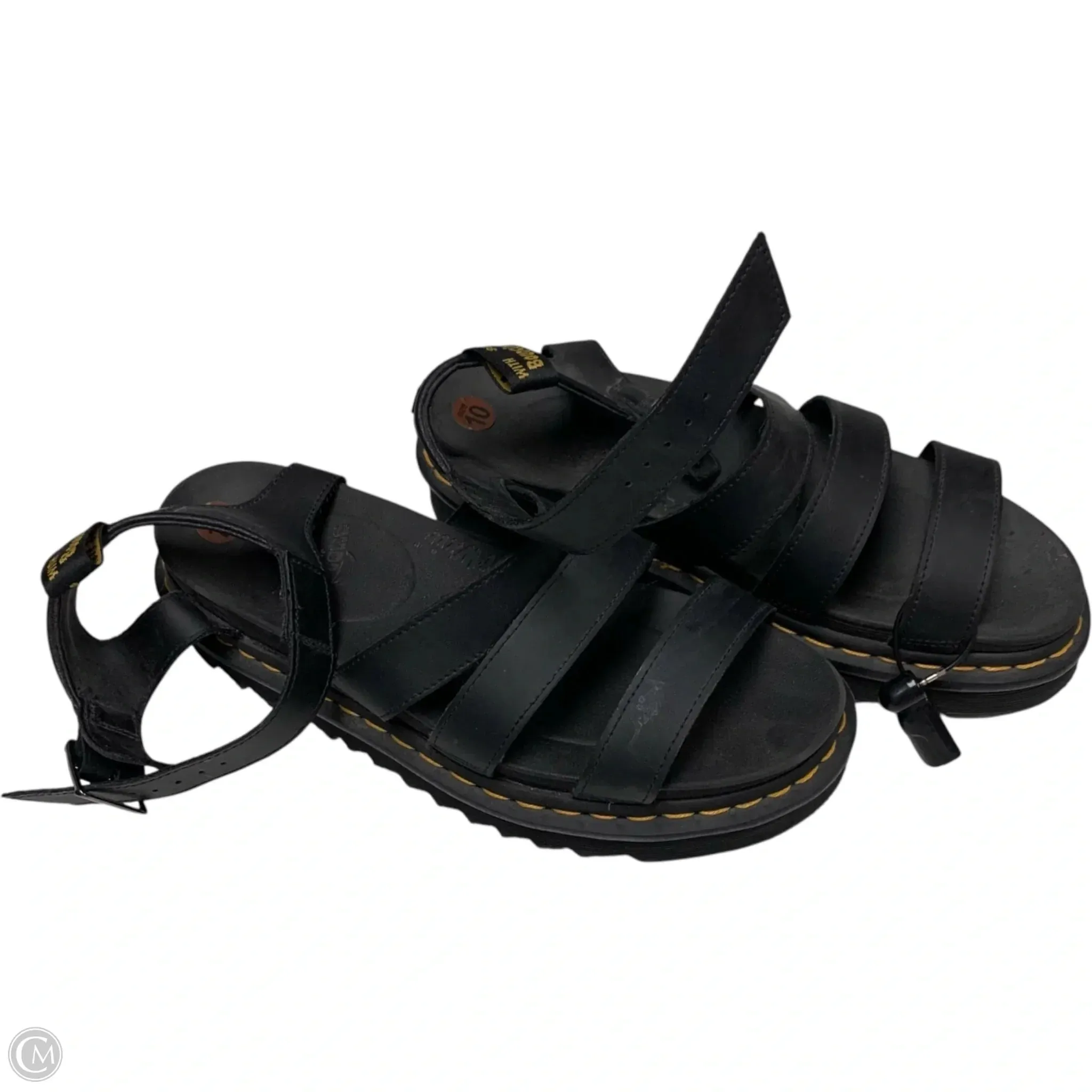 Sandals Heels Platform By Dr Martens In Black, Size: 10