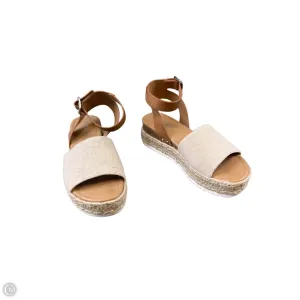 Sandals Heels Platform By Soda In Tan, Size: 7