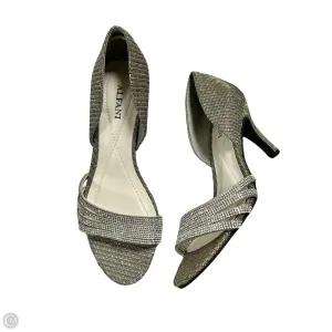 Sandals Heels Stiletto By Alfani In Silver, Size: 6