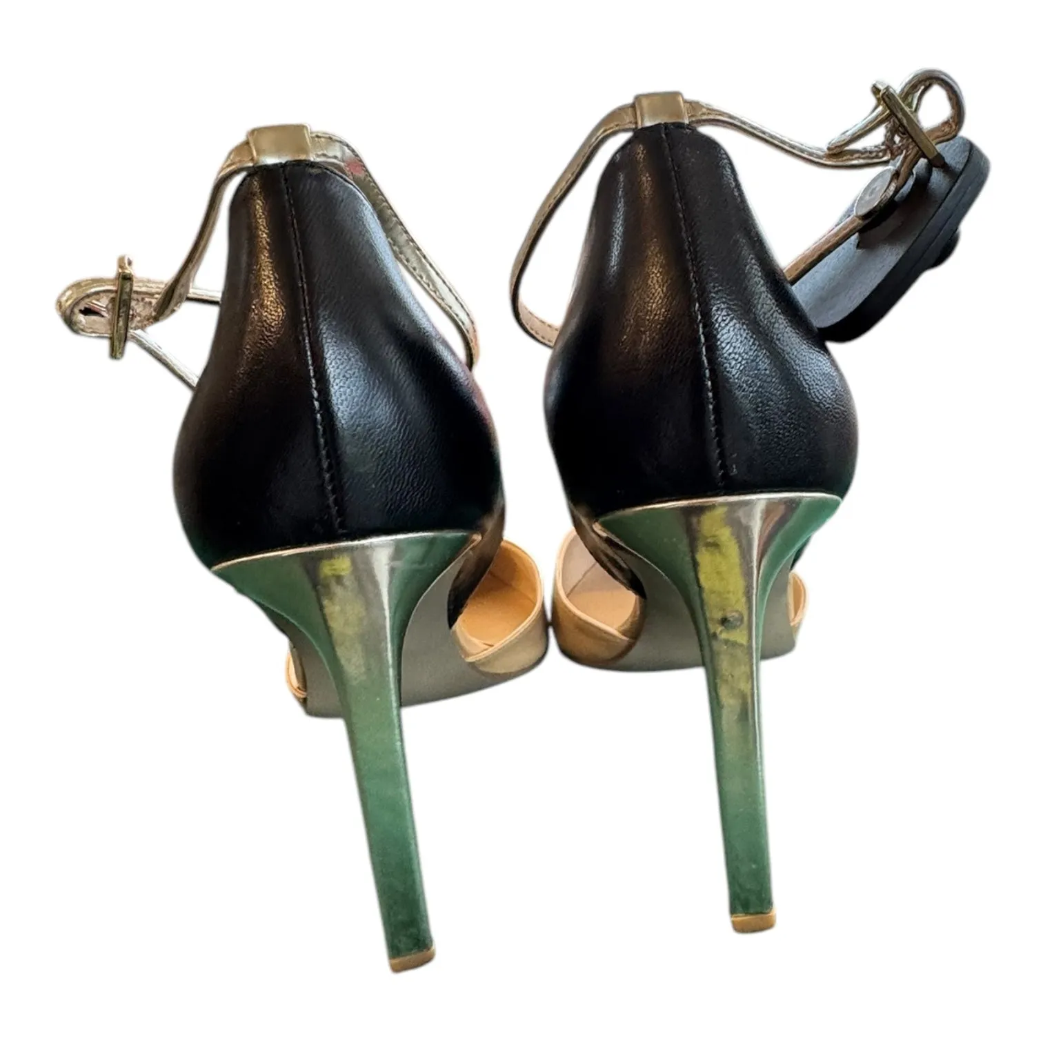 Shoes Heels Stiletto By Nine West In Black & Tan, Size:9
