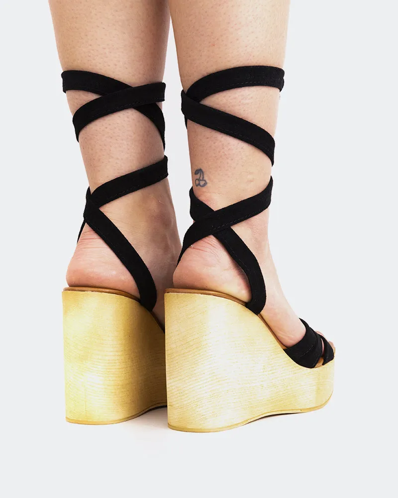 Sybille Black Suede