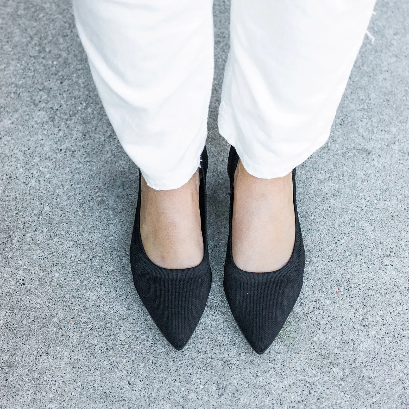 The Pump - Coal Knit   Stiletto Heel Kit 3 Coal - FINAL SALE
