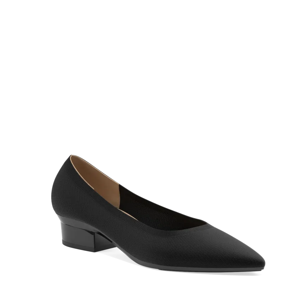 The Pump - Coal Knit   Stiletto Heel Kit 3 Coal - FINAL SALE
