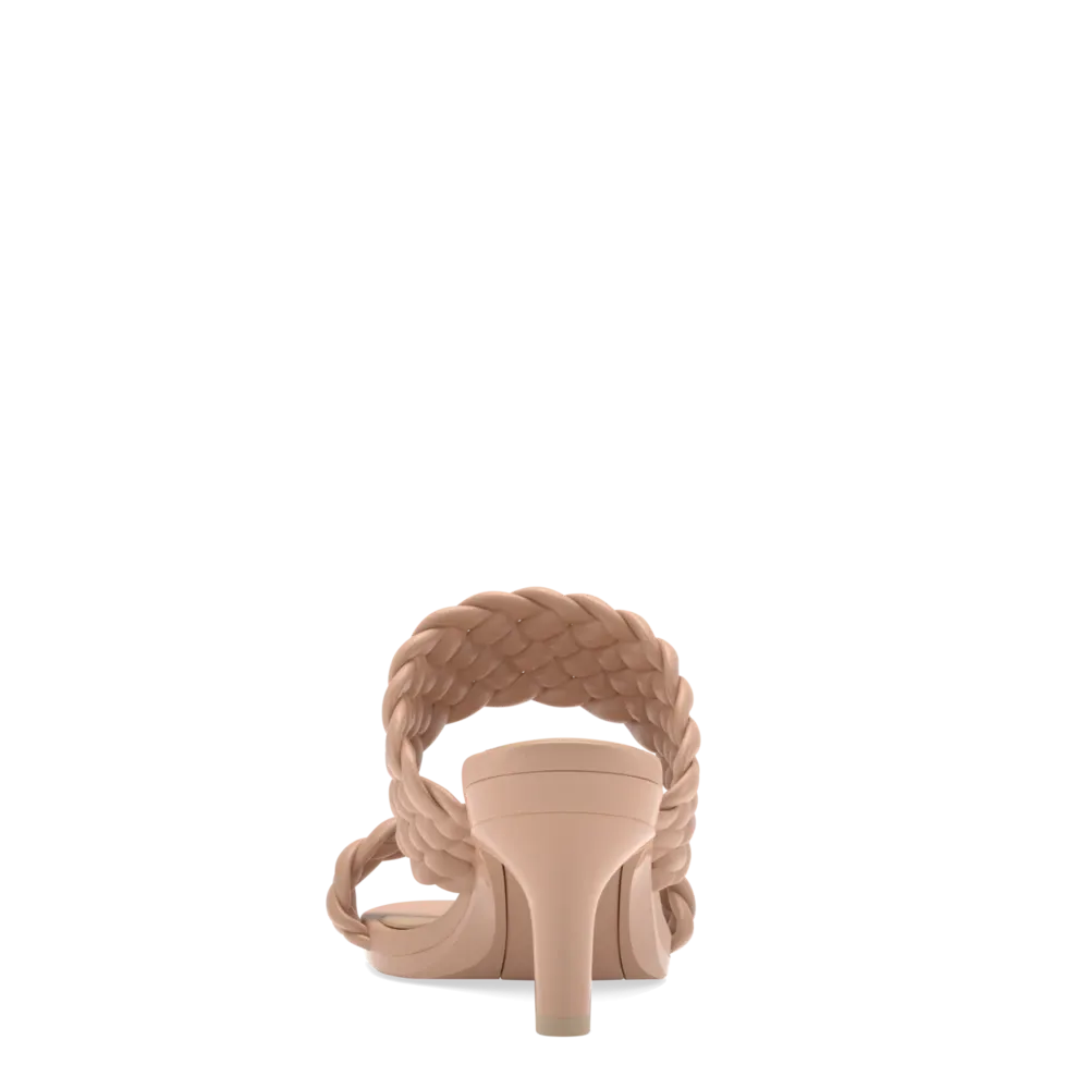 The Slide - Latte Braid   Stiletto Heel Kit 3 Latte - FINAL SALE