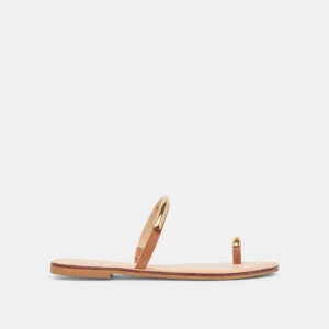 WINK WIDE SANDALS SADDLE LEATHER