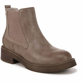 Womens Stretch Faux Leather Ankle Boots
