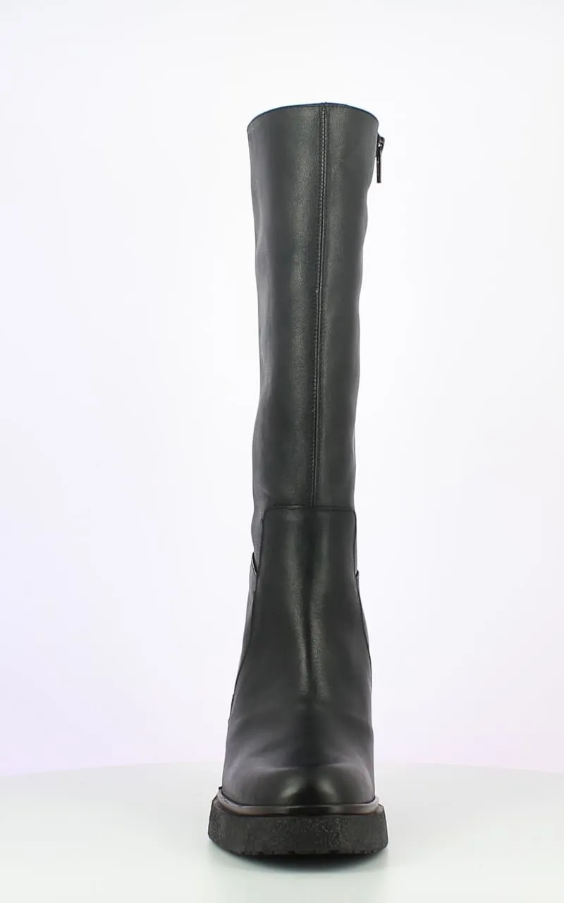 Wonders- Verona Tall Boot in Black